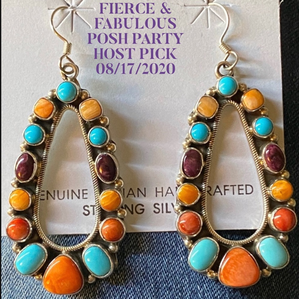 HP💕Navajo Emma Lincoln Multi-Stone .925 Earrings